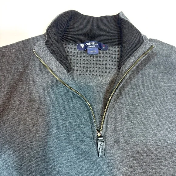 Daniel Cremieux Classics Men'sFull Zip Fleece Lined Vest Dark Gray Black Size XL - Picture 5 of 8